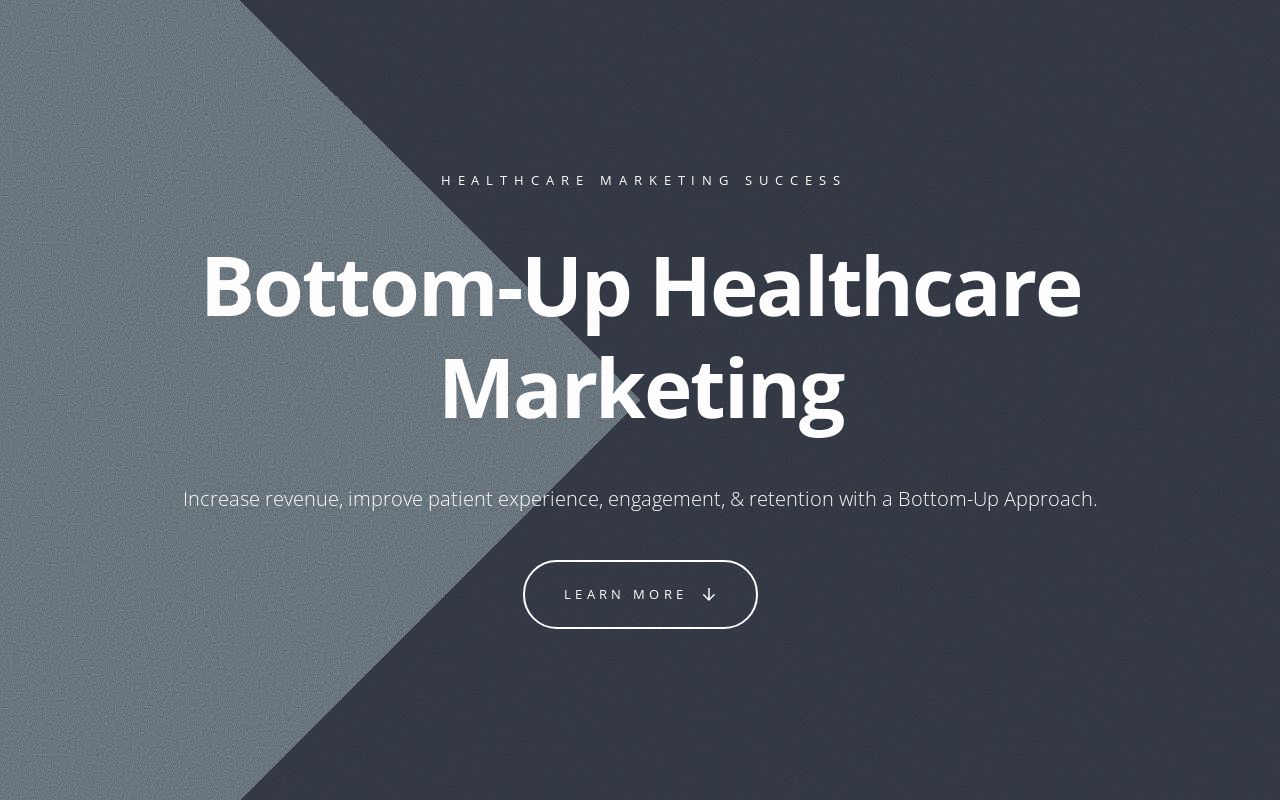 Bottom Up Healthcare Marketing